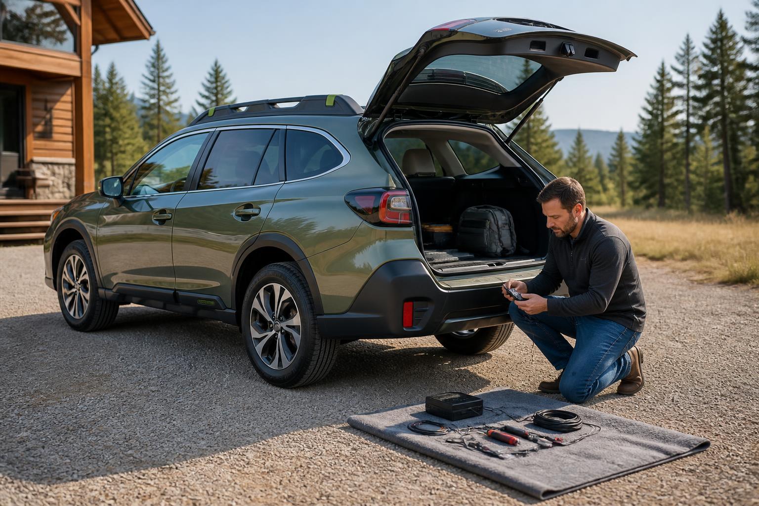 Illustration for: Preparing Your Subaru Outback for Remote Start