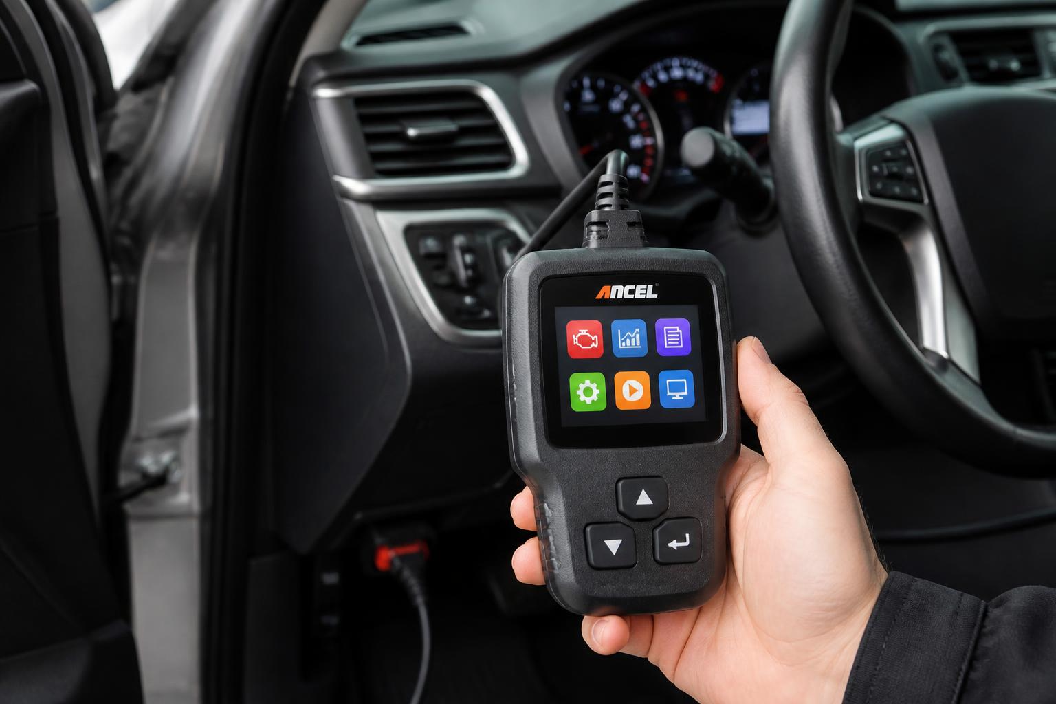 Illustration for: ANCEL AD410 Enhanced OBD2 Scanner for Vehicle Code Reading