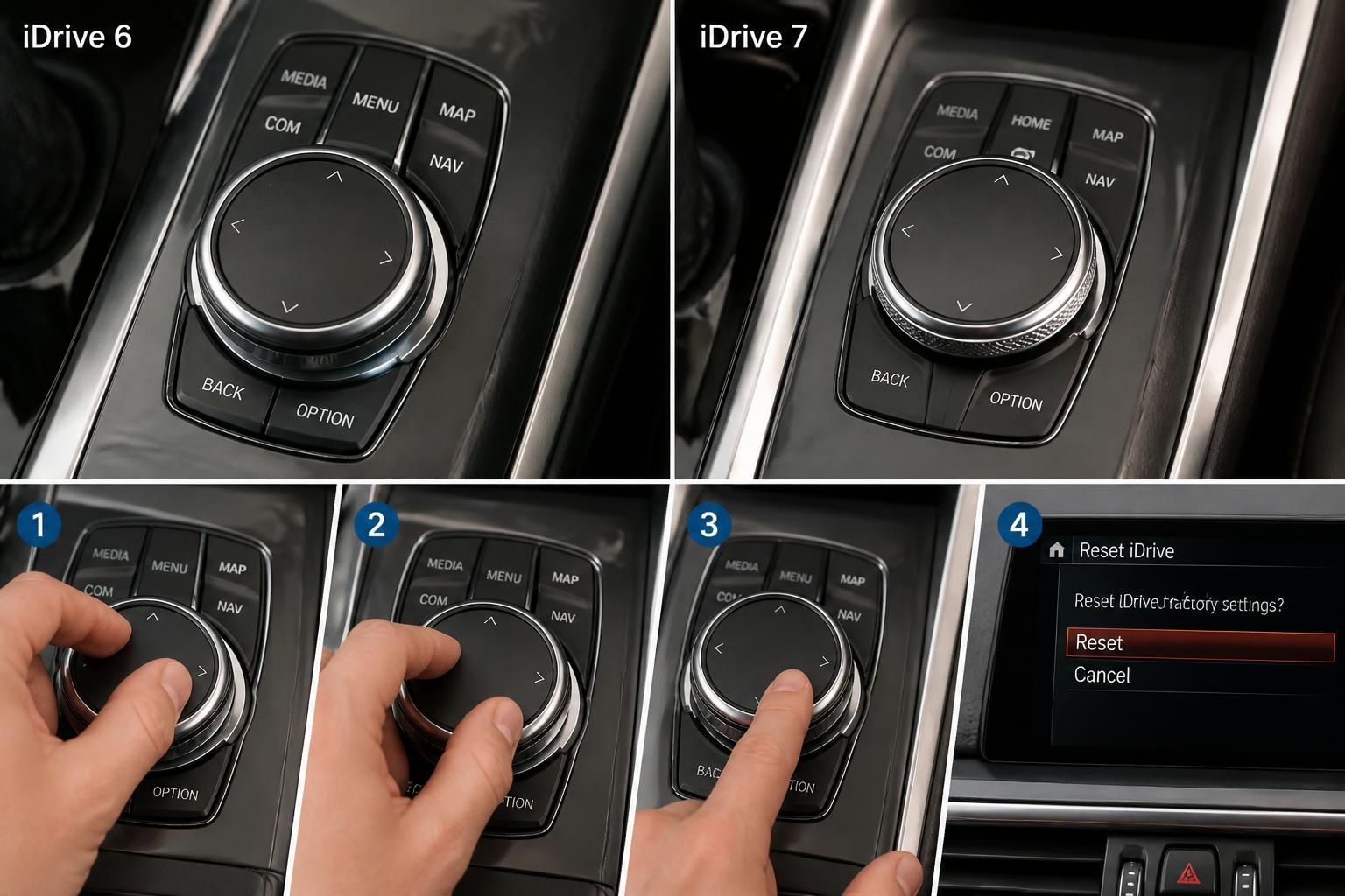 Illustration for: iDrive Versions and Reset Procedures