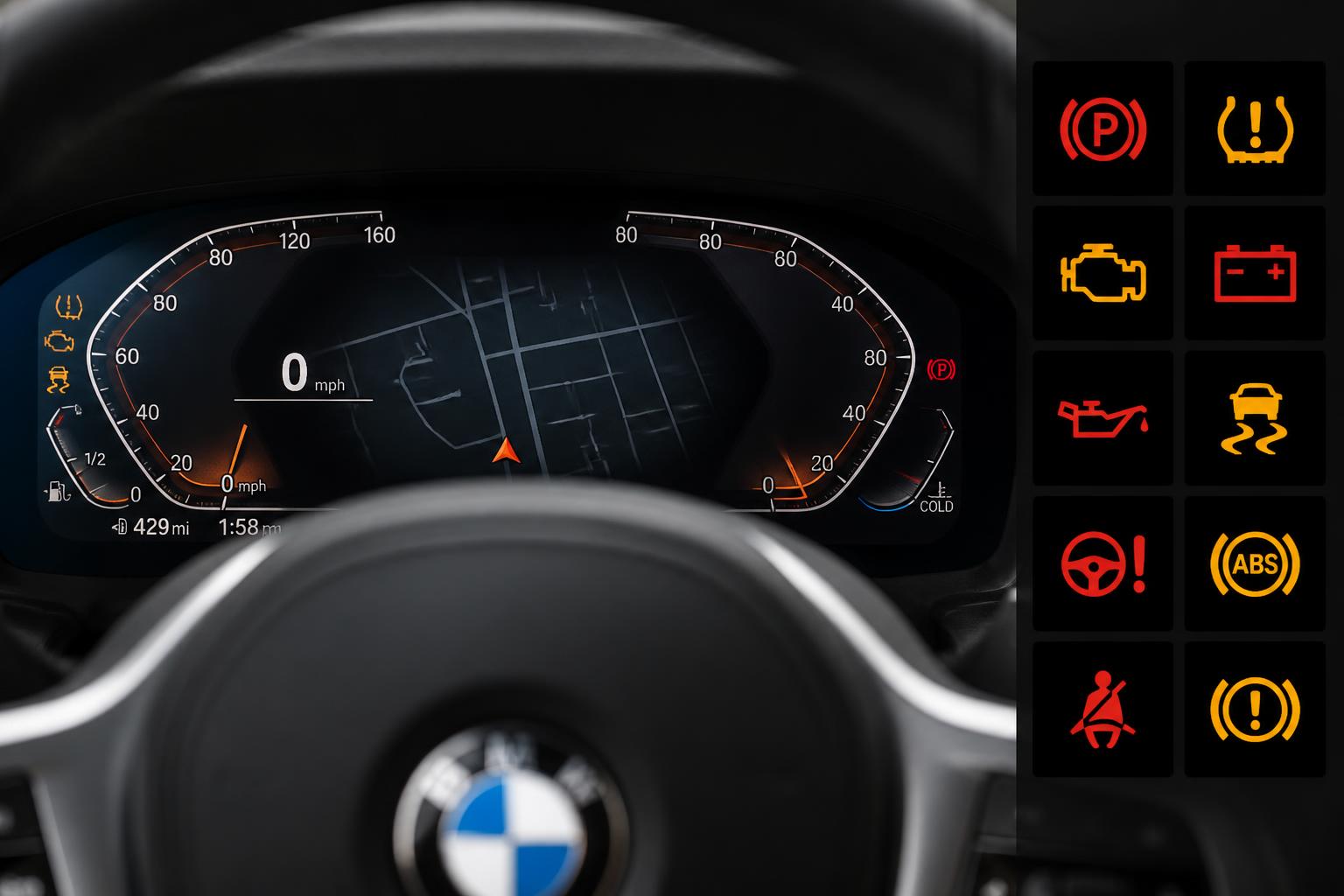 Illustration for: Common BMW Dashboard Warning Lights