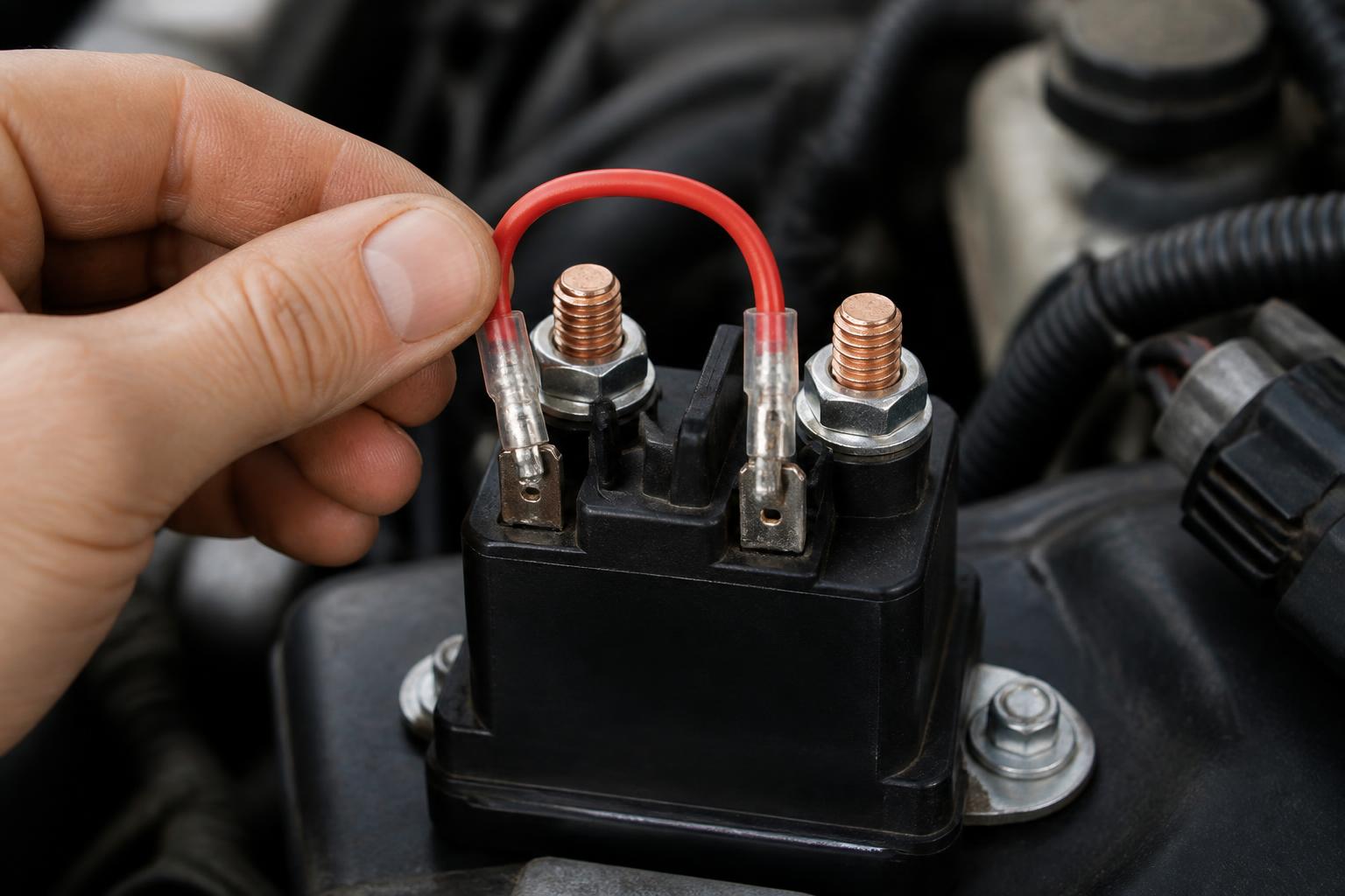 Illustration for: How to Jump a Starter Relay to Test It (Safely)