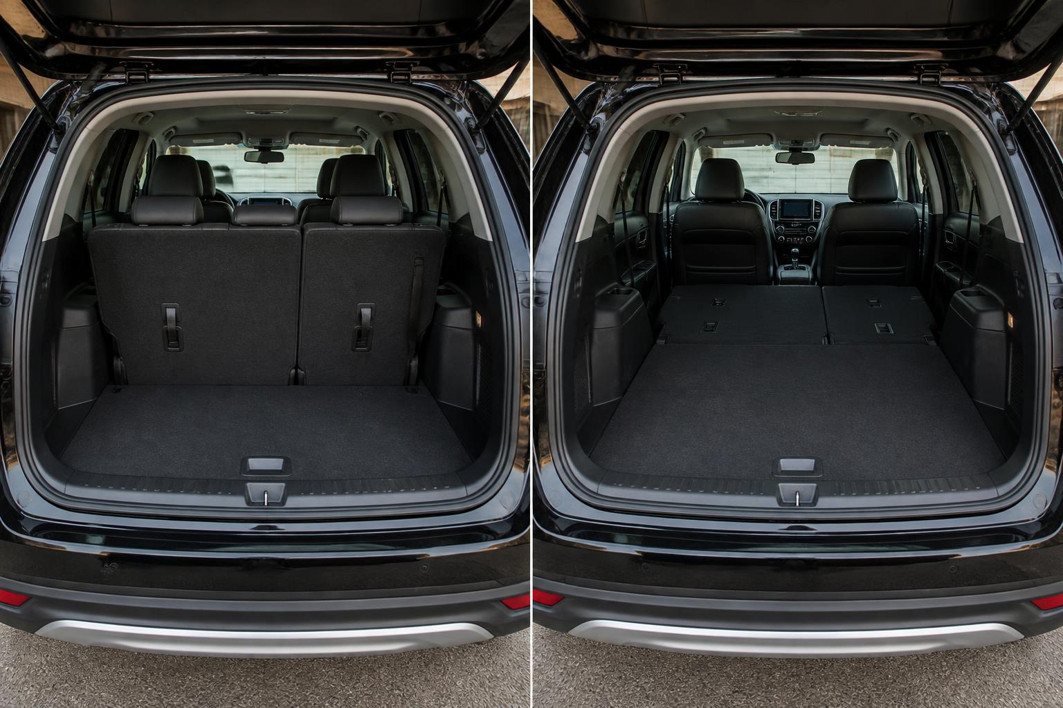 Illustration for: Cargo Space Behind Second Row and with Seats Folded