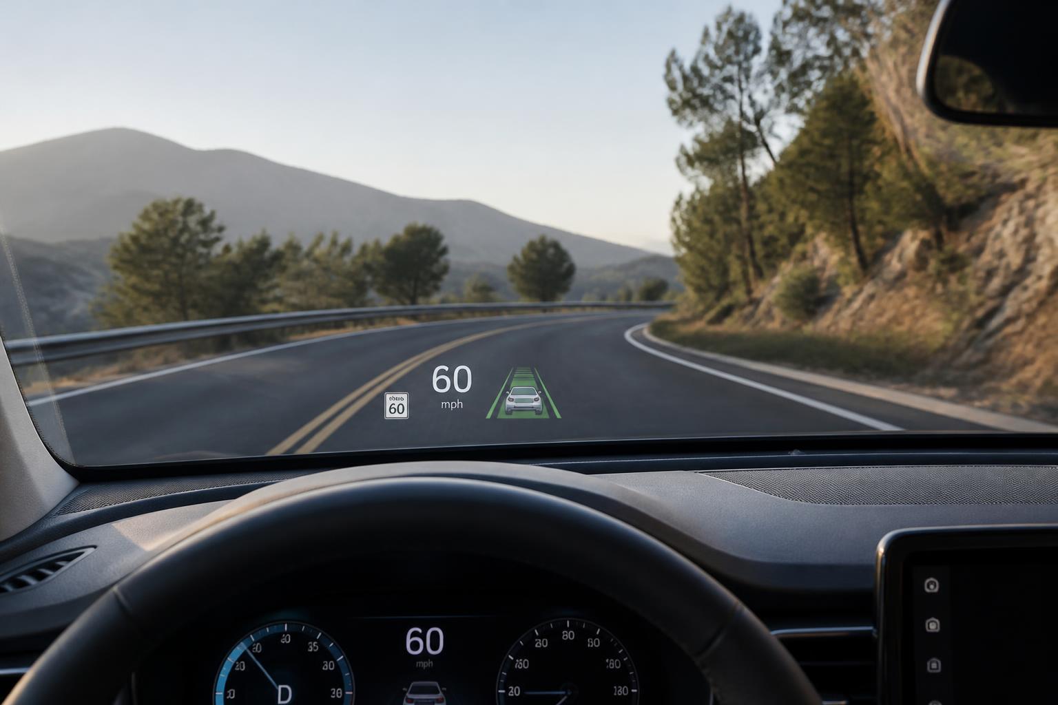 Illustration for: Benefits of Heads-Up Display Technology