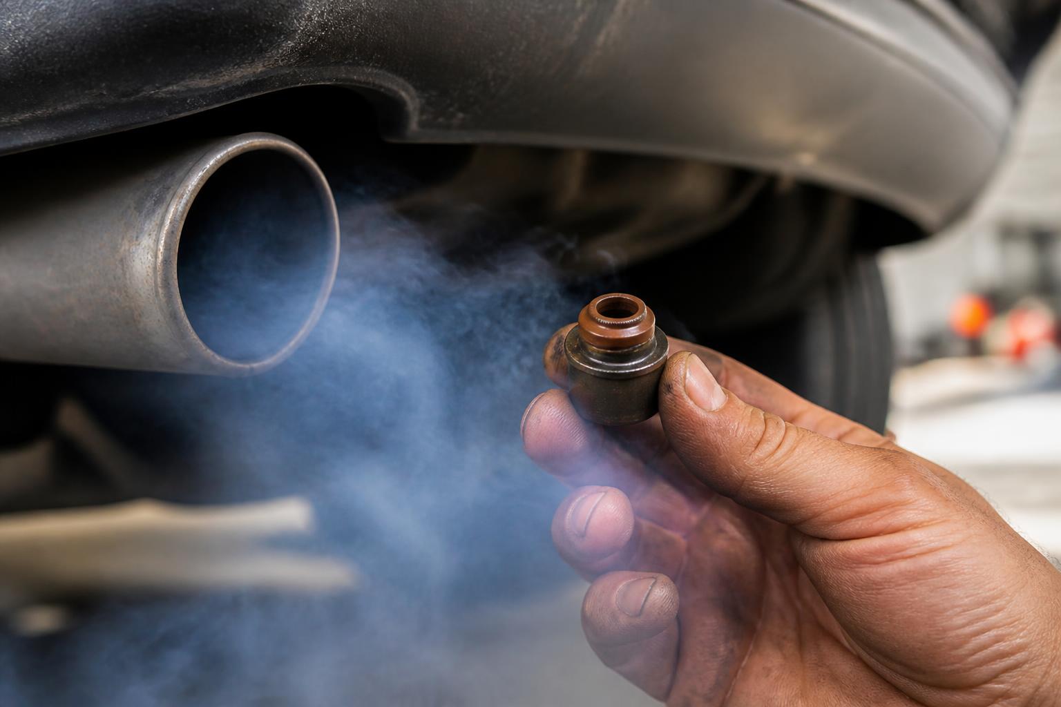Illustration for: Blue Smoke – Oil Burning: How to Fix It
