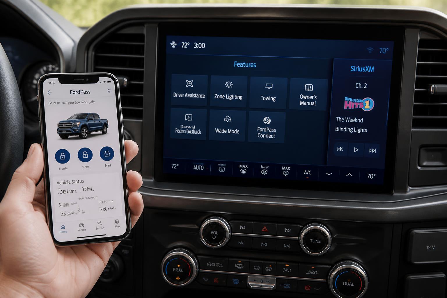 Illustration for: FordPass and SYNC 4 Features