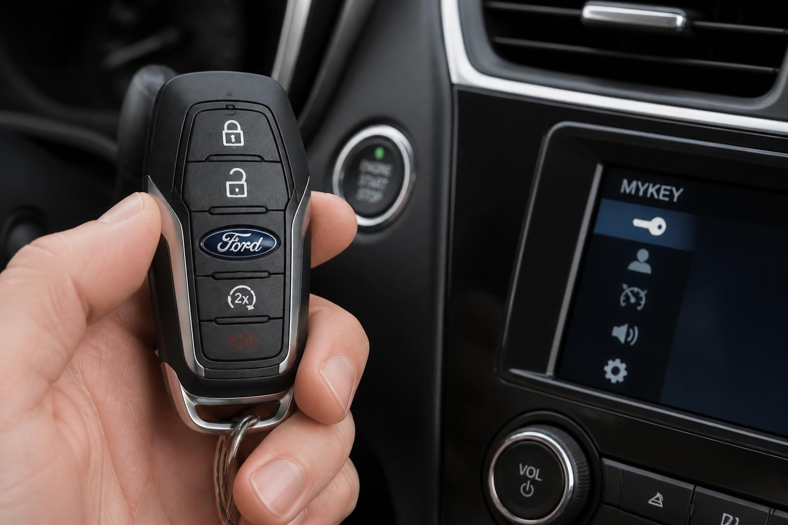 Illustration for: Key Fob and MyKey Features