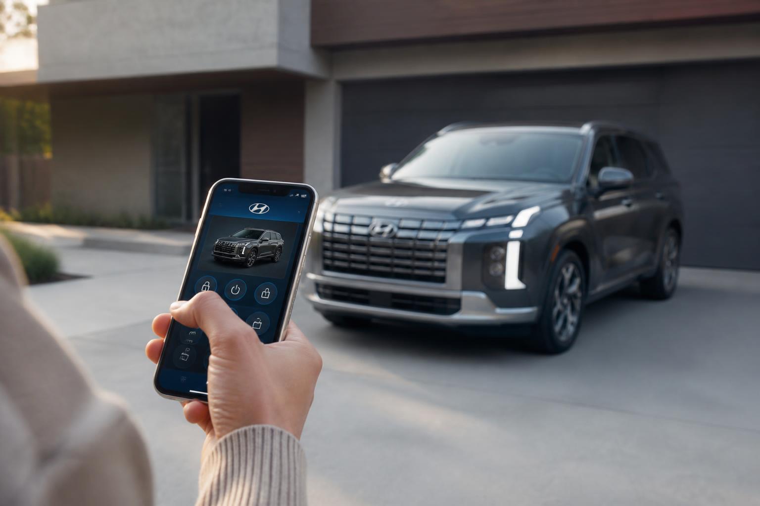 Illustration for: Utilize the Hyundai Remote Smart App