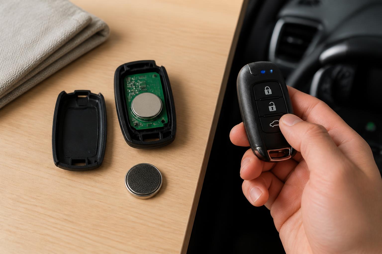 Illustration for: Key Fob Battery and Programming