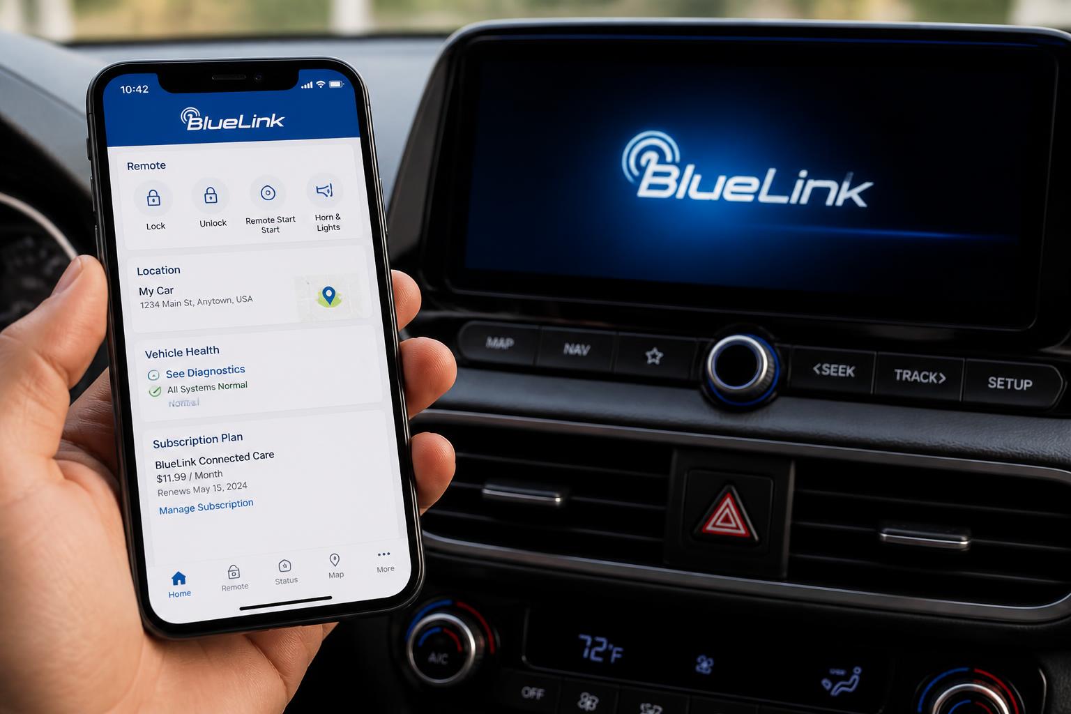 Illustration for: BlueLink Subscription Costs and Features