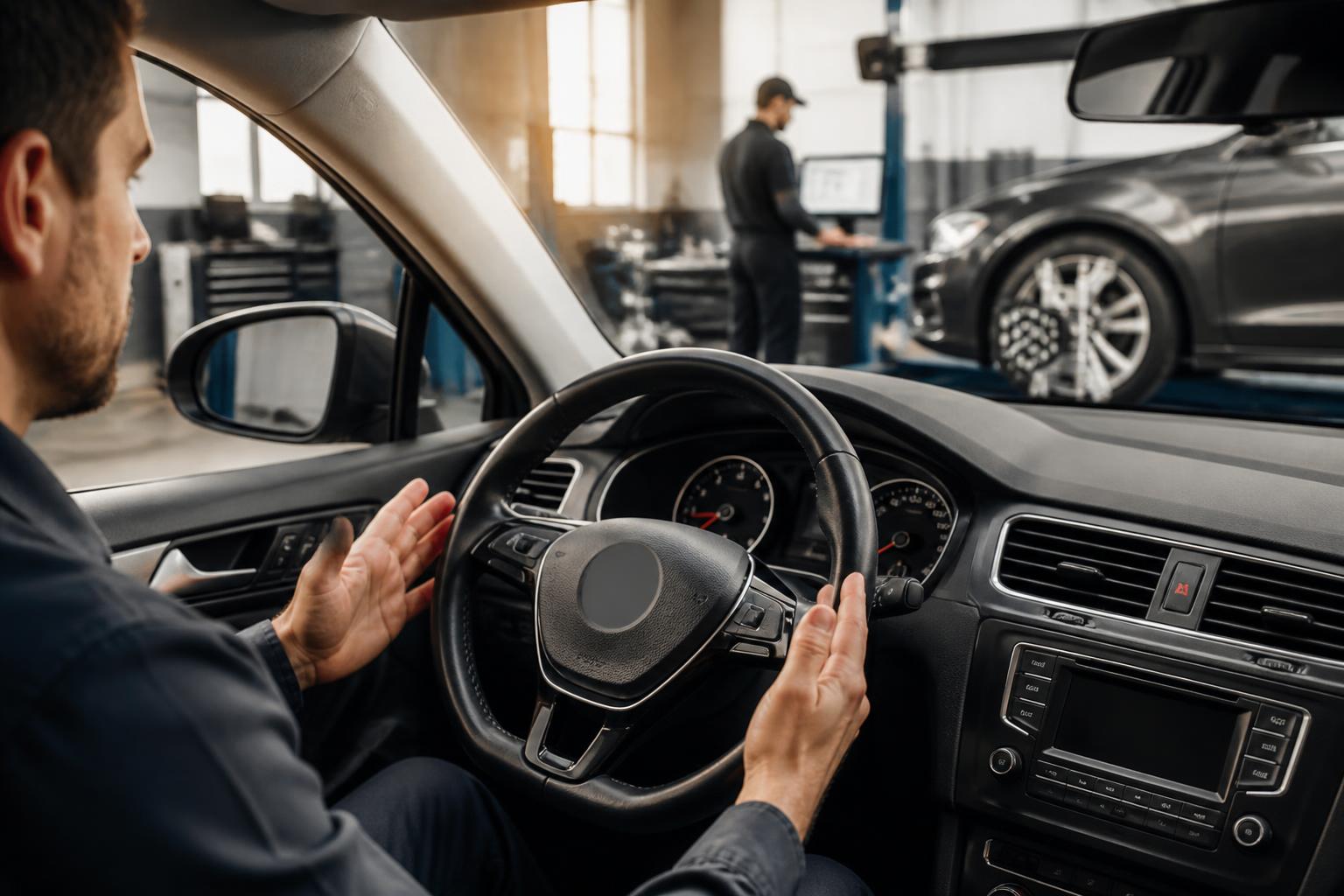 Featured image for article: Steering Wheel Vibration and Wheel Alignment: Causes and Costs