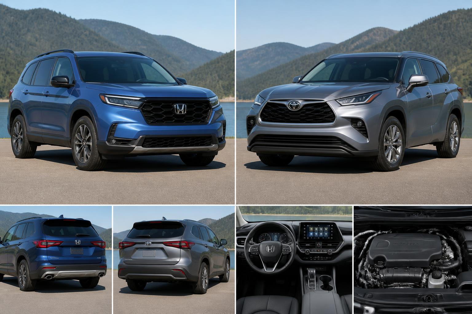 Illustration for: How the Ascent Stacks Up: Honda Pilot vs. Toyota Highlander