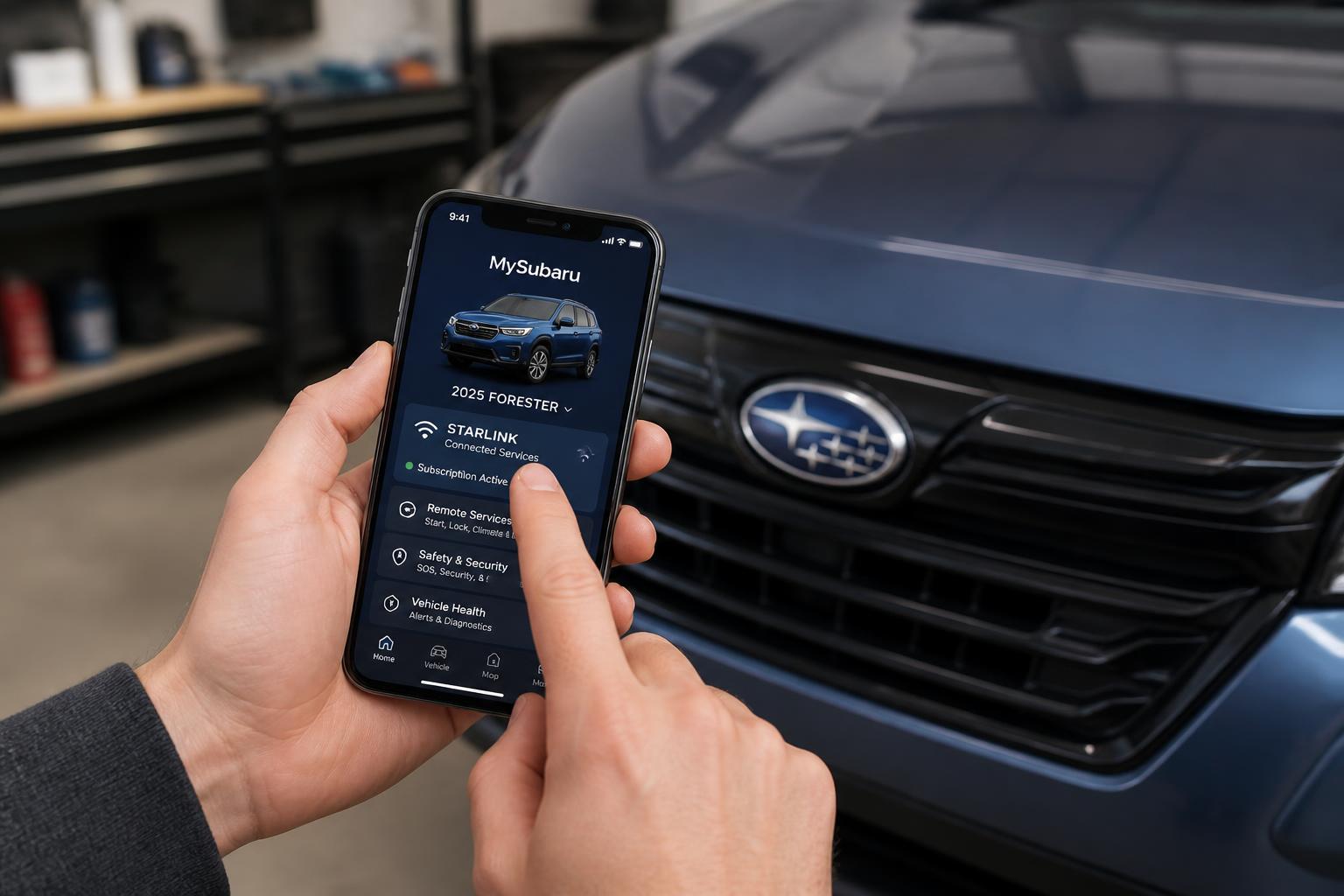 Illustration for: Setting Up Starlink (MySubaru App & Subscription)
