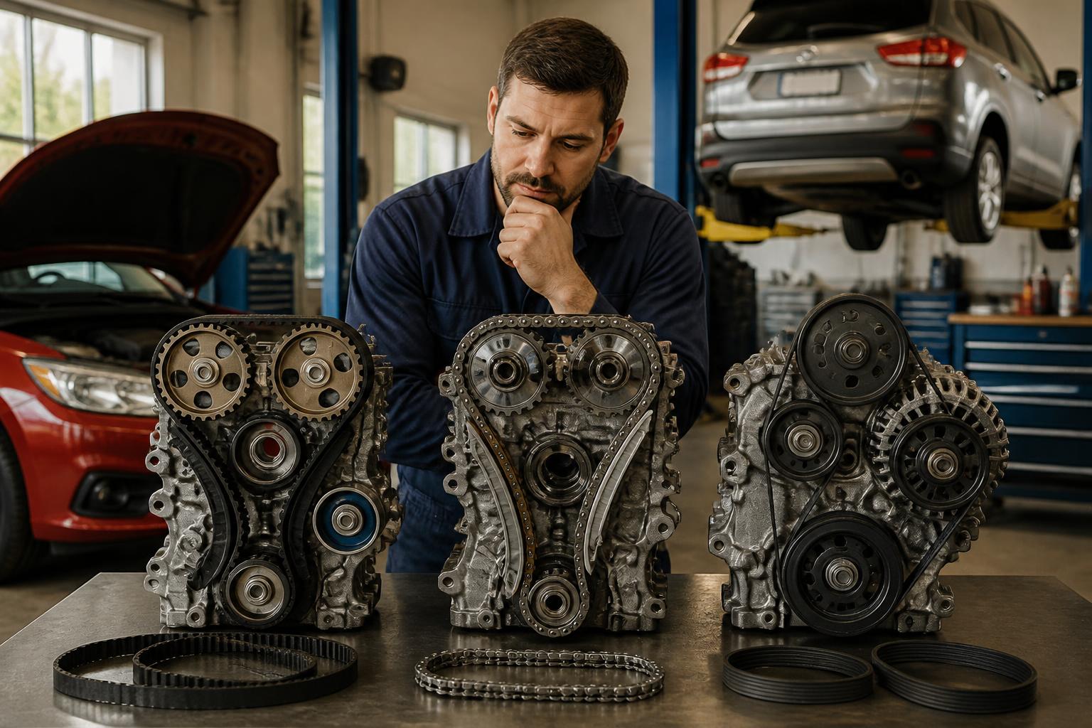Featured image for article: Timing Belt, Timing Chain, and Serpentine Belt: Replacement Guide
