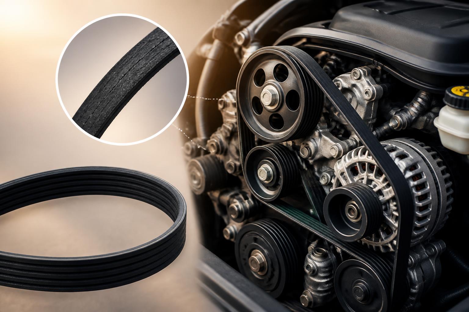Illustration for: Serpentine Belt: The One That Squeals (and What It Means)